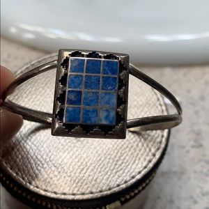 Teme blue and silver bracelet